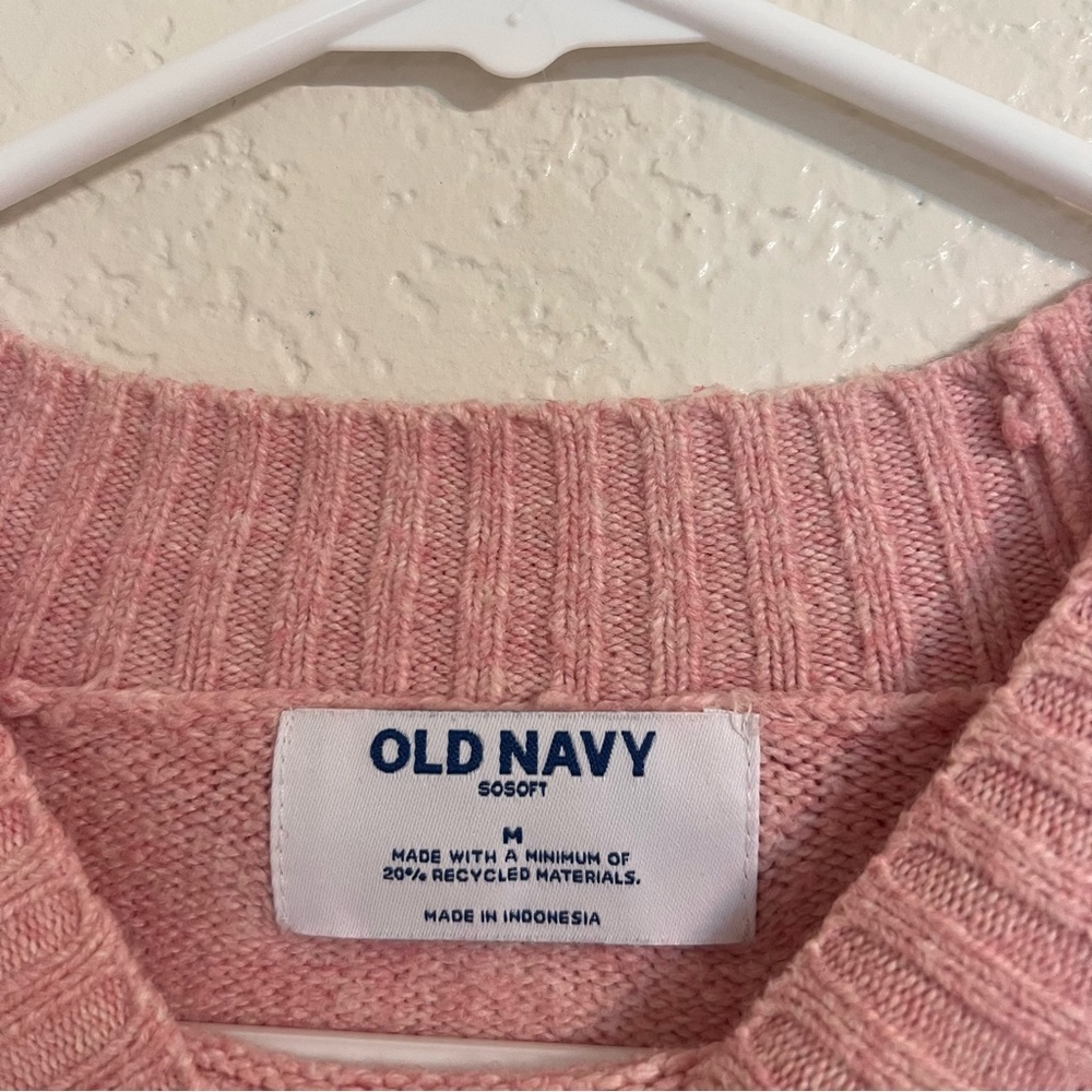 Adore Pink Sweater old navy girly chic boxy pullover soft girl aesthetic - Picture 5 of 9